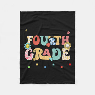 Retro Letzter Tag der vierten Klasse Kinder Senior Fleecedecke