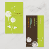 Retro-Leuchter/DIY-Hintergrund/Moss-Grün Visitenkarte (Vorne/Hinten)