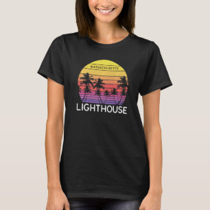 Retro Leuchtturm Strand Surf Vintage Palme Venedig T-Shirt