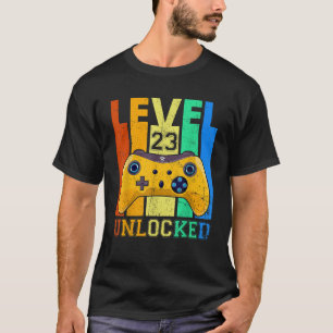 Retro Level 23 Unverriegelter 23. Geburtstagsspiel T-Shirt