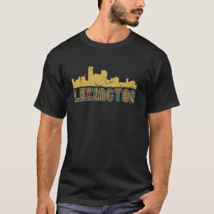 Retro Lexington Skyline Vintage Stadtbild Lexingto T-Shirt