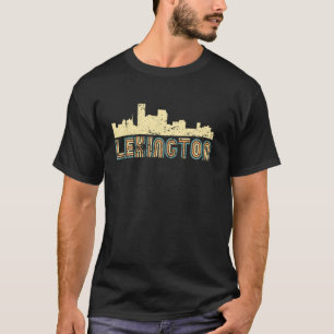 Retro Lexington Skyline Vintage Stadtbild Lexingto T-Shirt