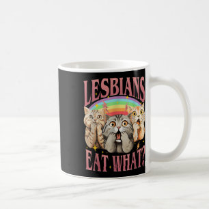 Retro LGBT essen was Cat Lesbian Pride Monat gleic Kaffeetasse