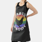 Retro LGBT Proud Chicken Daddy T - Shirt Schürze (InSitu)