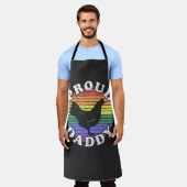Retro LGBT Proud Chicken Daddy T - Shirt Schürze (Getragen)