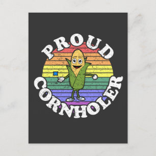 Retro LGBT Proud Cornholer Cornhole T - Shirt Postkarte