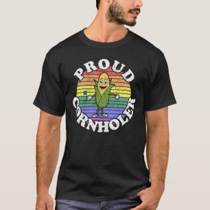 Retro LGBT Proud Cornholer Cornloch T-Shirt