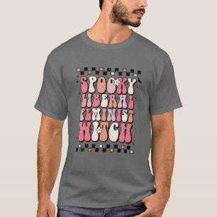Retro Liberal Feminist Hexenkostüm Halloween Pro T-Shirt