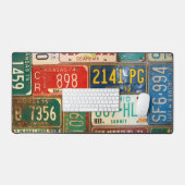 Retro License Tellers Collection Schreibtischunterlage (Tastatur & Maus)