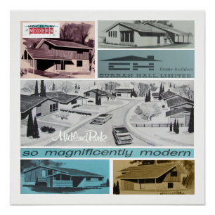 Retro-licious 60er Jahre Modernes Mosaik! Poster