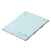 Retro-licious Modernes Notepad - blau Notizblock (Rotiert)