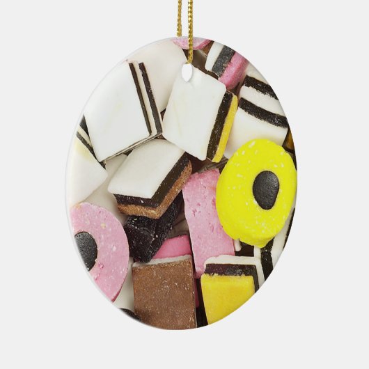 Retro Licorice Candy Keramik Ornament (Rechts)
