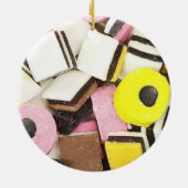 Retro Licorice Candy Keramik Ornament (Hinten)