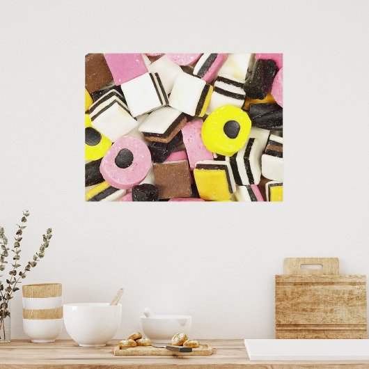 Retro Licorice Candy Poster (Küche)