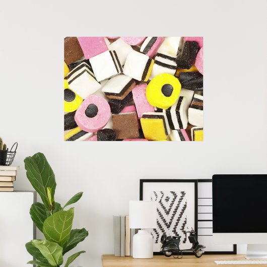 Retro Licorice Candy Poster (Heimbüro)