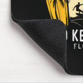 Retro Lido Key Beach Florida Surfboarder Design Fü Mousepad (Ecke)