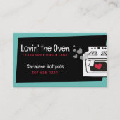 Retro-Liebe Backofen Kochklasse Backofen Koch Visitenkarte (Vorderseite)