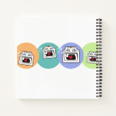 Retro-Liebe Backofen Personal Kochbuch Rezept Note Notizblock (Rückseite)