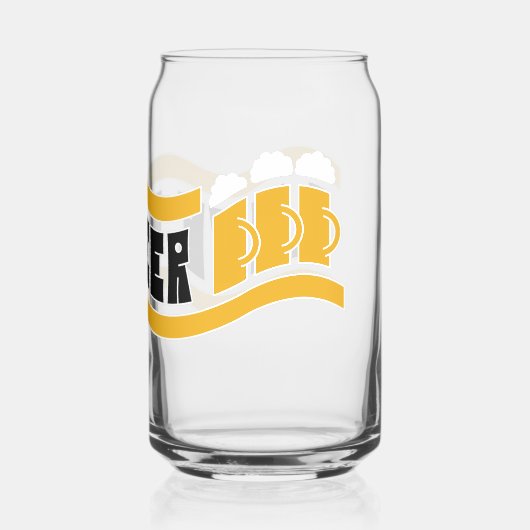 Retro "Liebe Beer" Dosenglas (Rückseite)