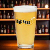 Retro "Liebe Beer" Pint Glass Glas