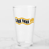 Retro "Liebe Beer" Pint Glass Glas (Vorderseite)