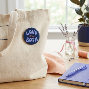 Retro-Liebe beide Textdesigns Button