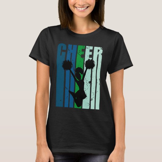 Retro Liebe Cheerleader Birthday Competition Compu T-Shirt (Vorderseite)