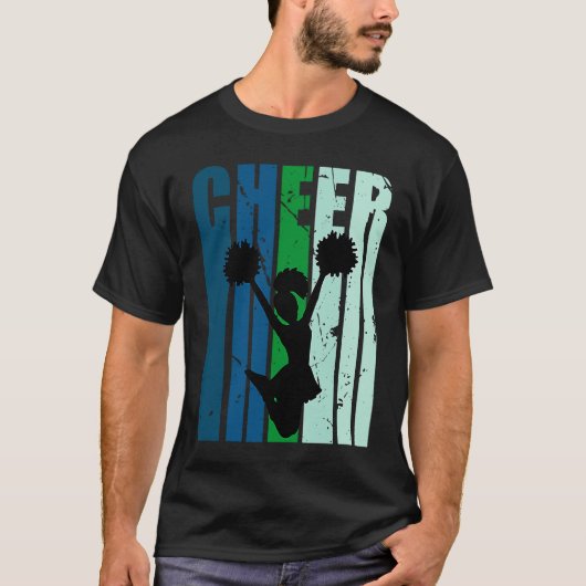 Retro Liebe Cheerleader Birthday Competition Compu T-Shirt (Vorderseite)