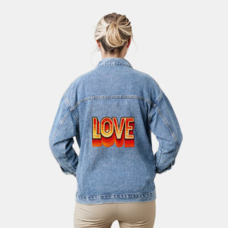 Retro Liebe Denim Jacket Jeansjacke