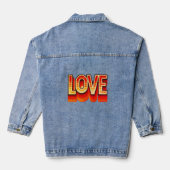 Retro Liebe Denim Jacket Jeansjacke (Rückseite)