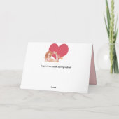 Retro-Liebe der 40er Jahre Feiertagskarte (Rückseite)