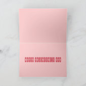 Retro-Liebe der 40er Jahre Feiertagskarte (Innenseite)