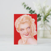 Retro-Liebe der 40er Jahre Postkarte (Stehend Vorderseite)