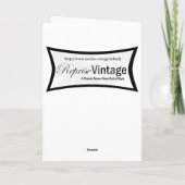 Retro-Liebe der 50er Jahre Karte (Rückseite)