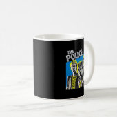 Retro-Liebe der Polizeiband-Musikgeschenk für den Kaffeetasse (VorderseiteRechts)