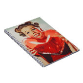 Retro-Liebe: Herzglühen der 50er Jahre Notizblock (Rechte Seite)