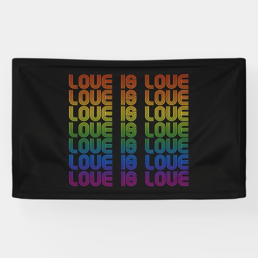 Retro-Liebe ist Liebe Banner (Horizontal)