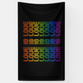 Retro-Liebe ist Liebe Banner (Vertikal)