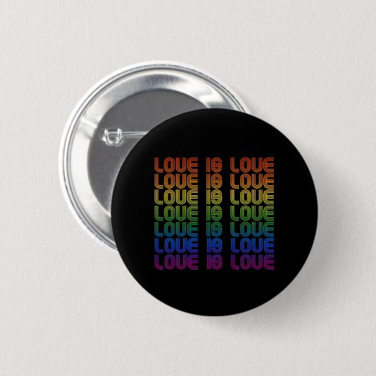 Retro-Liebe ist Liebe Button (Vorne & Hinten)