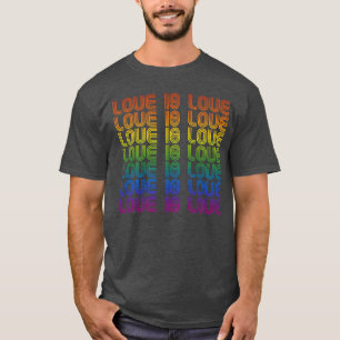 Retro Liebe ist Liebe Pride T-Shirt