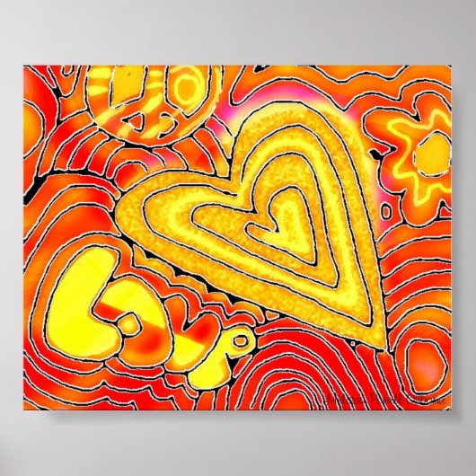 rETRO Liebe Poster (Vorne)