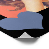 Retro Liebe Poster der 60er Jahre (Ecke)