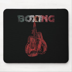 Retro Liebe Red Boxing Handschuhe im mexikanischen Mousepad