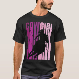 Retro Liebe Reitsport Geburtstagswettbewerb Barrel T-Shirt