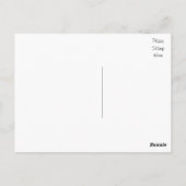 Retro Liebe Schwarzer Gruß Postkarte (Rückseite)