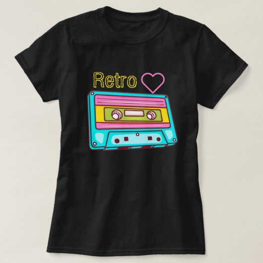 Retro-Liebe T-Shirt (Design vorne)