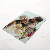 Retro-Liebe und dank-Overlay Folieneinladung (Gedreht)