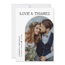 Retro Liebe und Dank White Arch 2 Foto Hochzeit