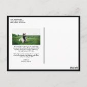 Retro Liebe und Danke Foto Wedding Vielen Dank Postkarte (Rückseite)