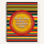 Retro-Liebe und Personalisiertes Notebook Notizblock (Vorderseite)